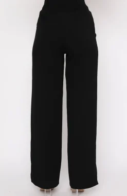 Pants | White Fox Boutique Press Pause Pants black