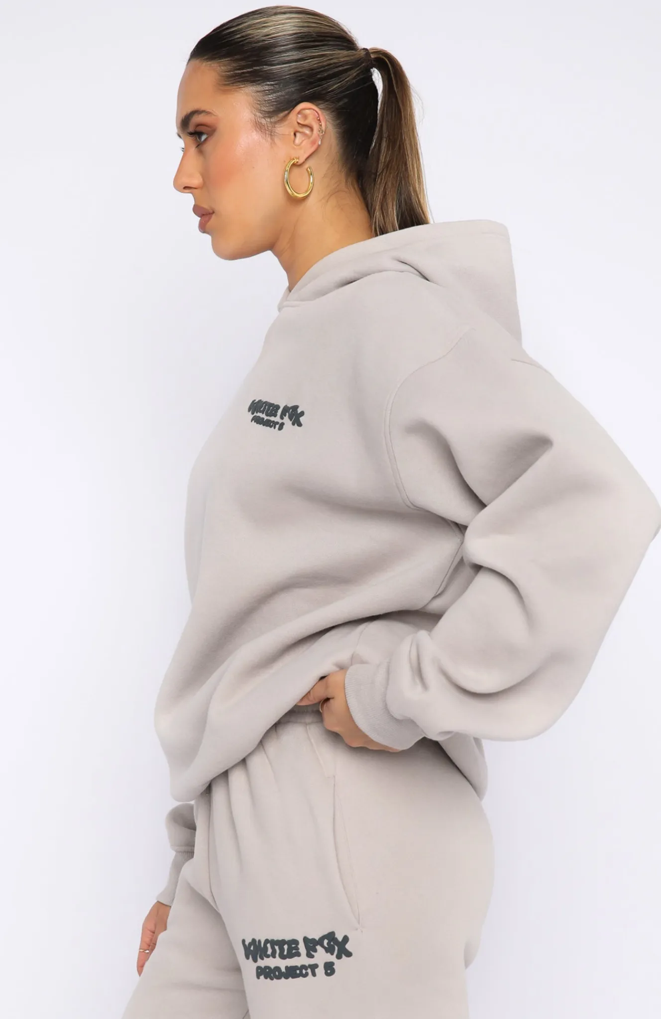 Jackets & Blazers | White Fox Boutique Project 5 Oversized Hoodie Lunar grey