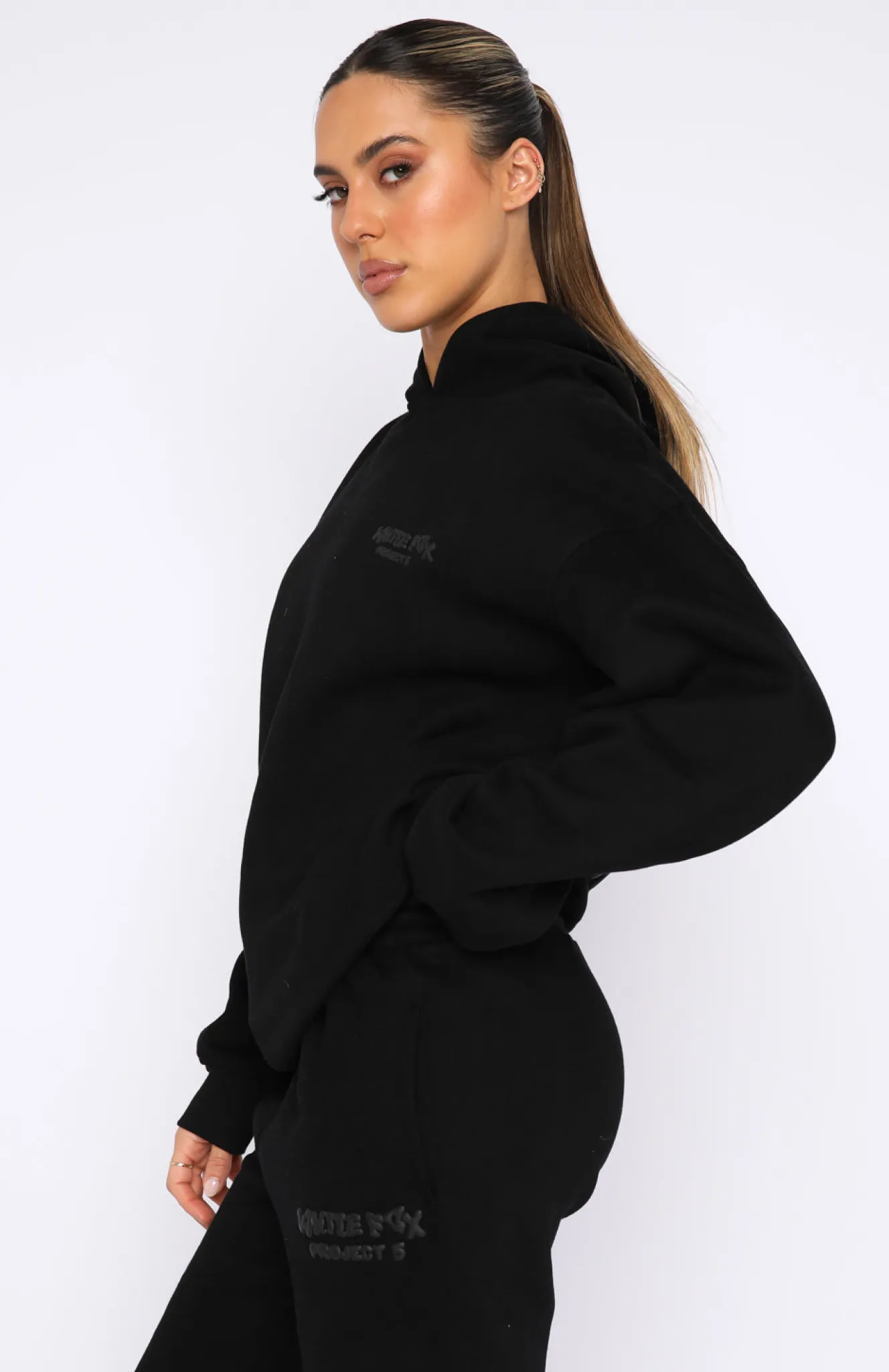 Jackets & Blazers | White Fox Boutique Project 5 Oversized Hoodie Ink black