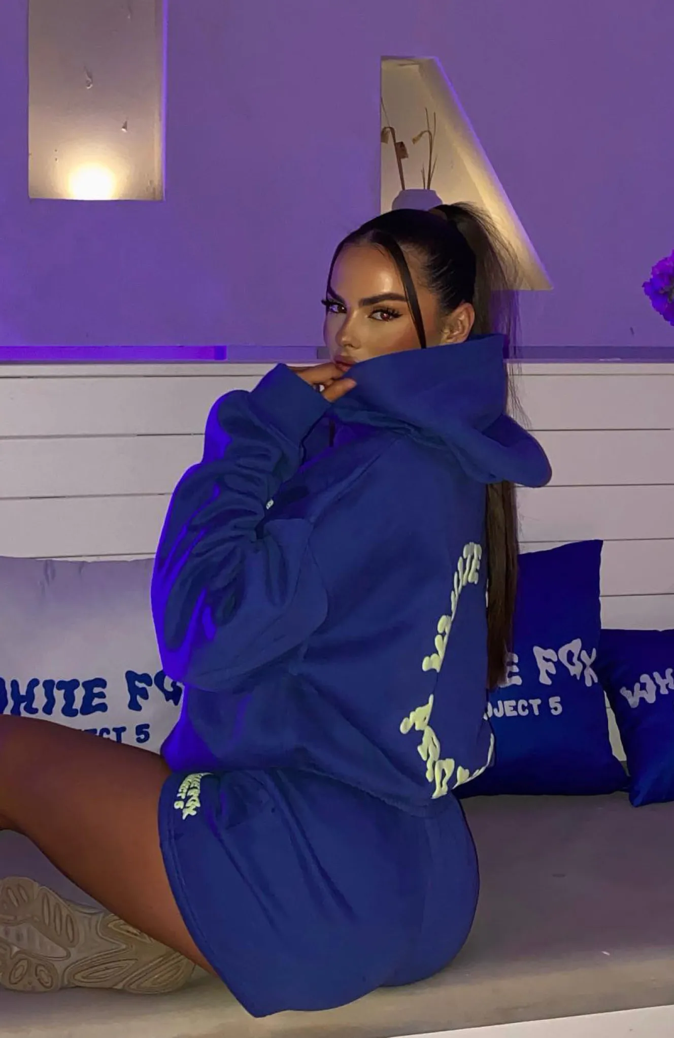 Jackets & Blazers | White Fox Boutique Project 5 Oversized Hoodie Cobalt blue