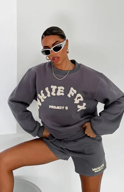 Jackets & Blazers | White Fox Boutique Project 5 Oversized Sweater Volcanic grey