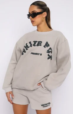 Jackets & Blazers | White Fox Boutique Project 5 Oversized Sweater Lunar grey