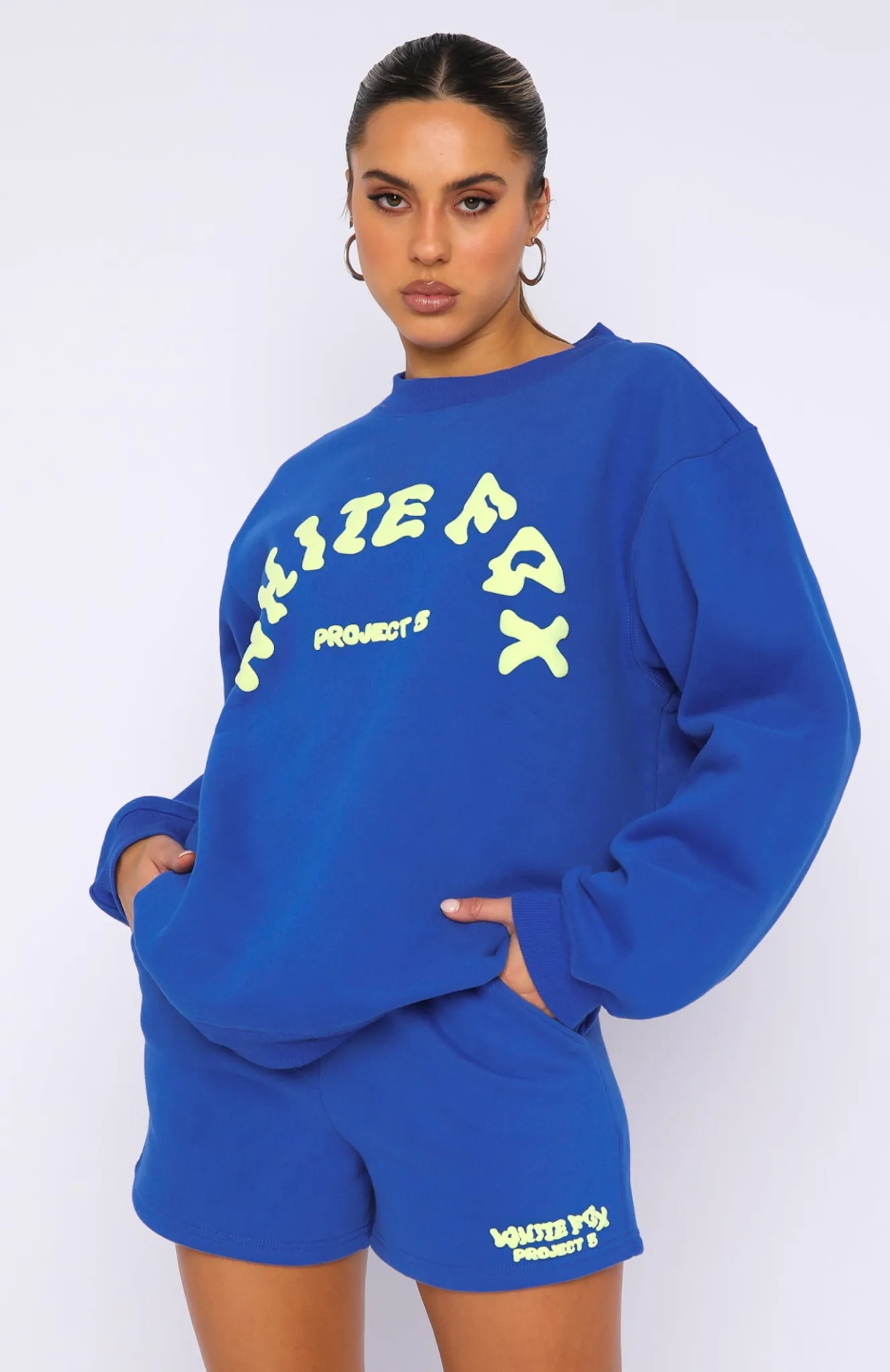 Jackets & Blazers | White Fox Boutique Project 5 Oversized Sweater Cobalt blue