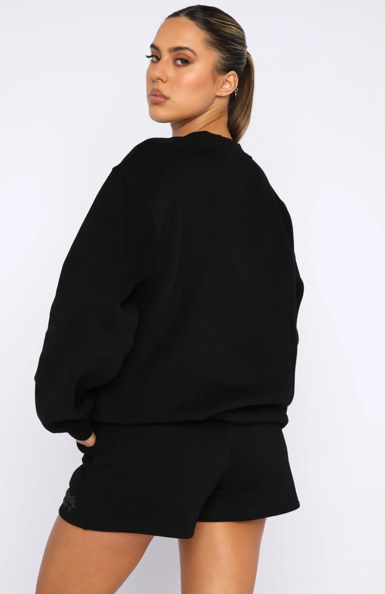 Jackets & Blazers | White Fox Boutique Project 5 Oversized Sweater Ink black