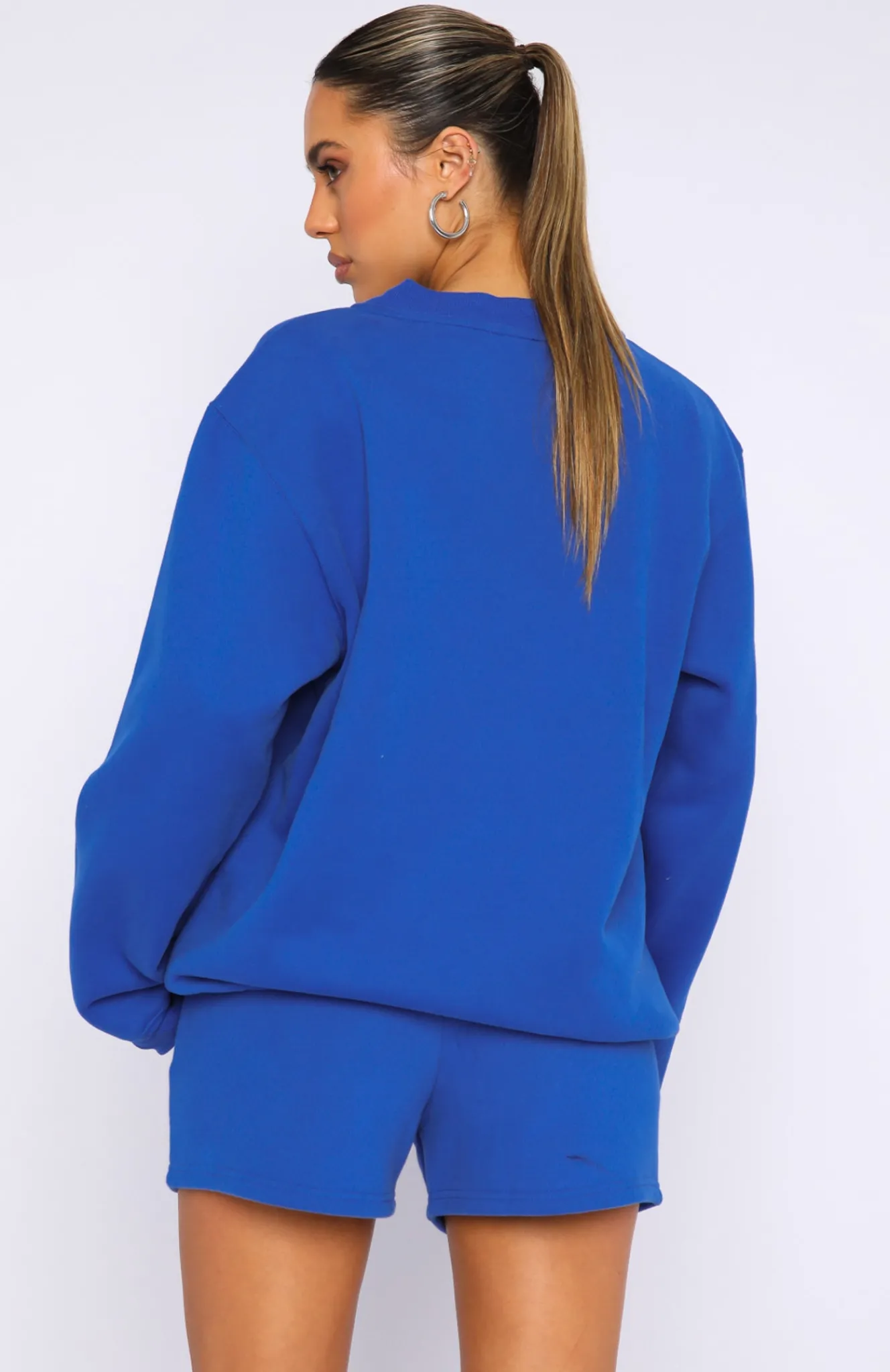 Jackets & Blazers | White Fox Boutique Project 5 Oversized Sweater Cobalt blue