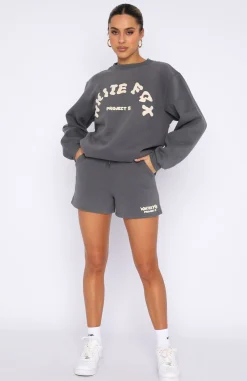 Jackets & Blazers | White Fox Boutique Project 5 Oversized Sweater Volcanic grey