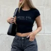 Shirts & Blouses | White Fox Boutique Project 5 Ribbed Baby Tee Ink black