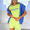 Shorts | White Fox Boutique Project 5 Ribbed Bike Shorts Lime green