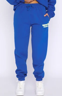 Sweatpants | White Fox Boutique Project 5 Sweatpants Cobalt blue