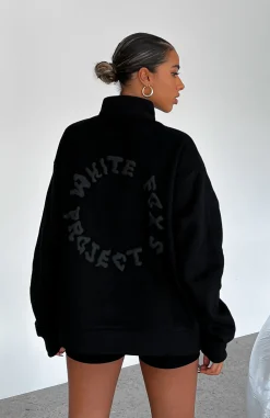 Jackets & Blazers | White Fox Boutique Project 5 Zip Front Sweater Ink black
