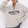 Jackets & Blazers | White Fox Boutique Project 5 Zip Front Sweater Lunar grey