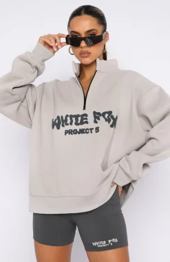 Jackets & Blazers | White Fox Boutique Project 5 Zip Front Sweater Lunar grey