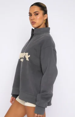 Jackets & Blazers | White Fox Boutique Project 5 Zip Front Sweater Volcanic grey