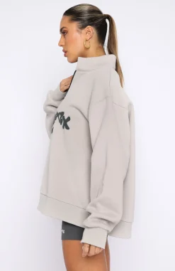Jackets & Blazers | White Fox Boutique Project 5 Zip Front Sweater Lunar grey