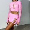 Shirts & Blouses | White Fox Boutique Promise Me Long Sleeve Crop pink