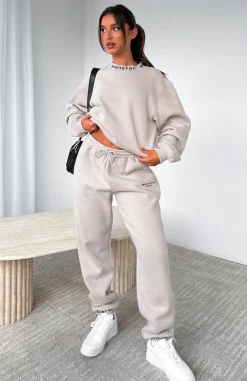 Sweatpants | White Fox Boutique Put It On Repeat Sweatpants Lunar grey