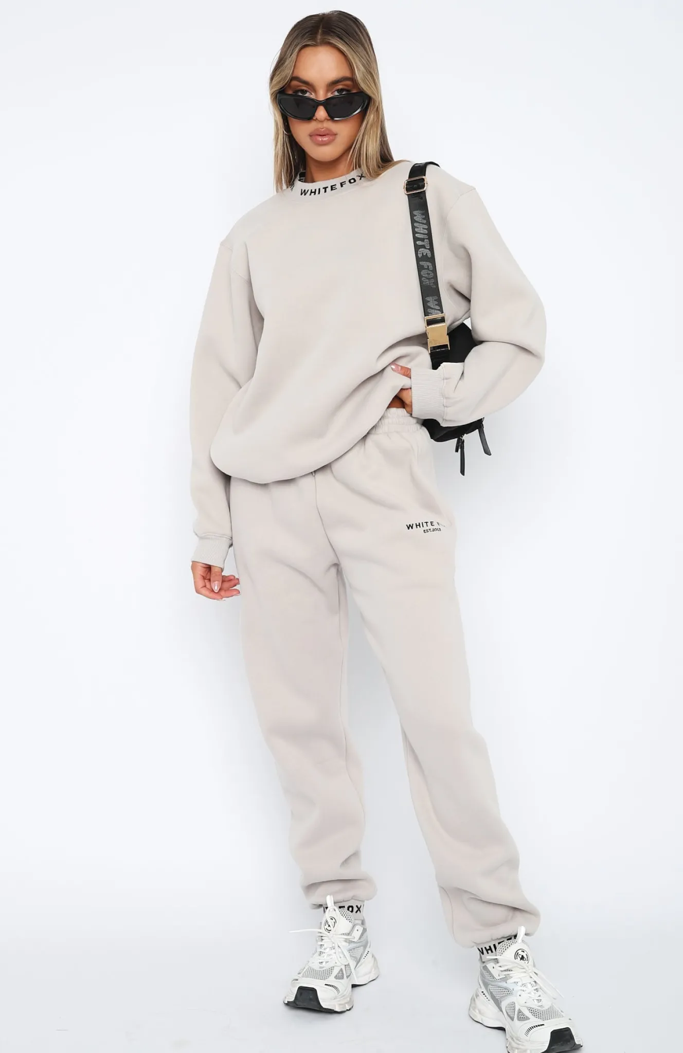 Sweatpants | White Fox Boutique Put It On Repeat Sweatpants Lunar grey