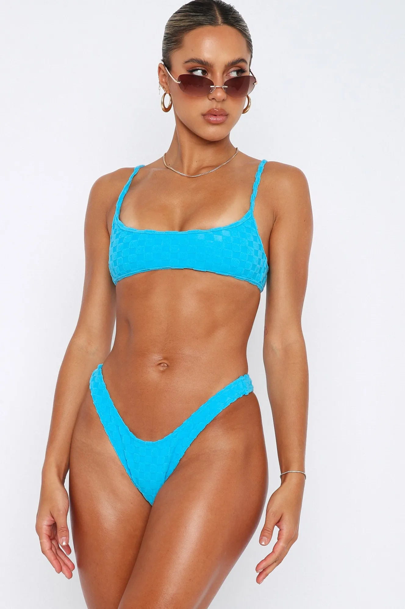 Bikini Bottoms | White Fox Boutique Queen Of The Beach Bottoms Terry blue