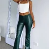Pants | White Fox Boutique Rare Moment PU Pants Forest green