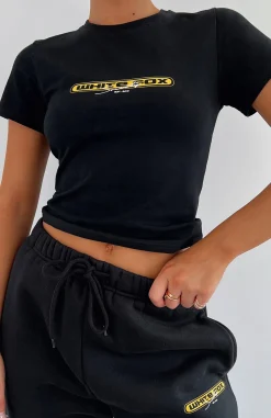 Shirts & Blouses | White Fox Boutique Raw Moments Cropped Tee black