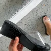 Slides | White Fox Boutique Rayna Platform Slides Croc black