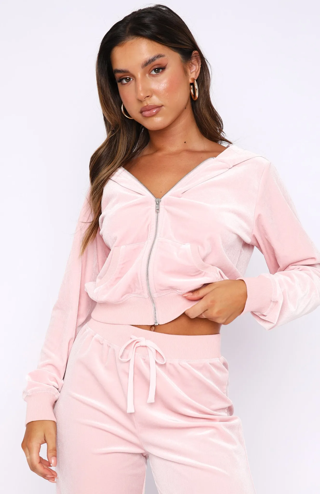 Jackets & Blazers | White Fox Boutique Right Next To You Cropped Jacket Baby pink