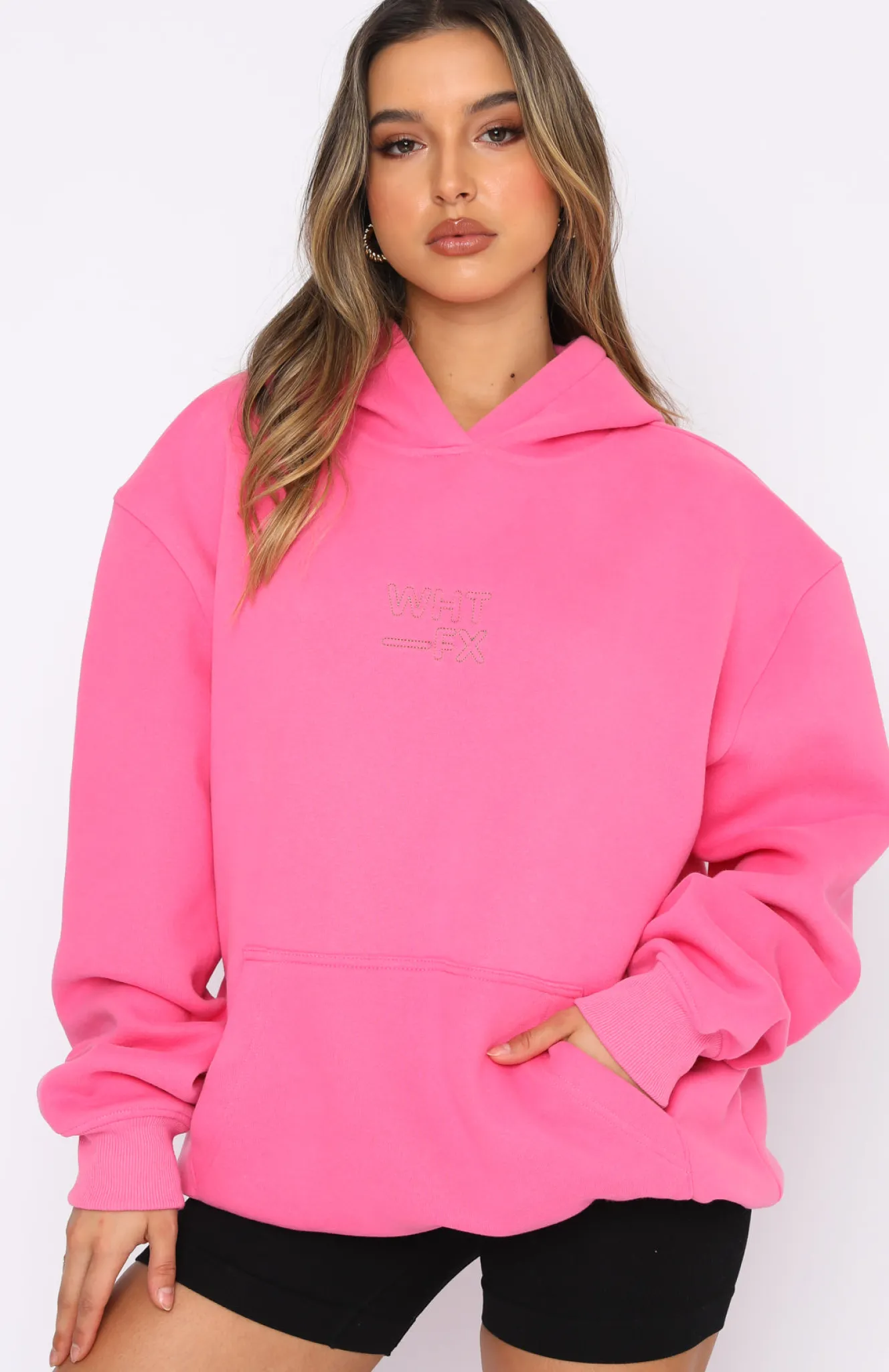 Jackets & Blazers | White Fox Boutique Right On The Line Hoodie pink