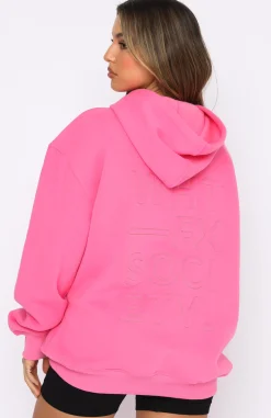 Jackets & Blazers | White Fox Boutique Right On The Line Hoodie pink