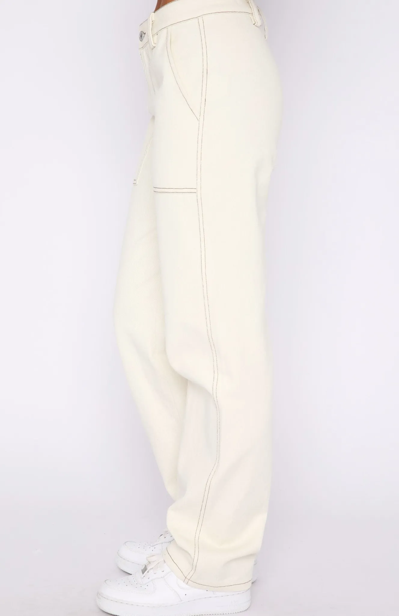 Pants | White Fox Boutique Right Way Pants Off White nude