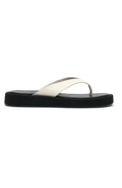 Slides | White Fox Boutique Riya Slides Bone PU white