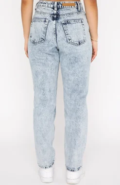 Denim | White Fox Boutique Rock Your Body Boyfriend Jeans Mid blue