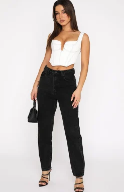 Denim | White Fox Boutique Rock Your Body Boyfriend Jeans Vintage black