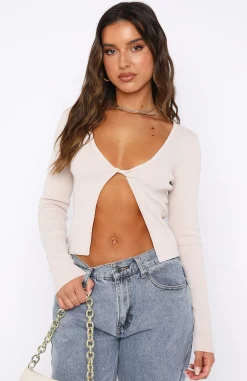 Shirts & Blouses | White Fox Boutique Runway Style Long Sleeve Knit Top Taupe nude