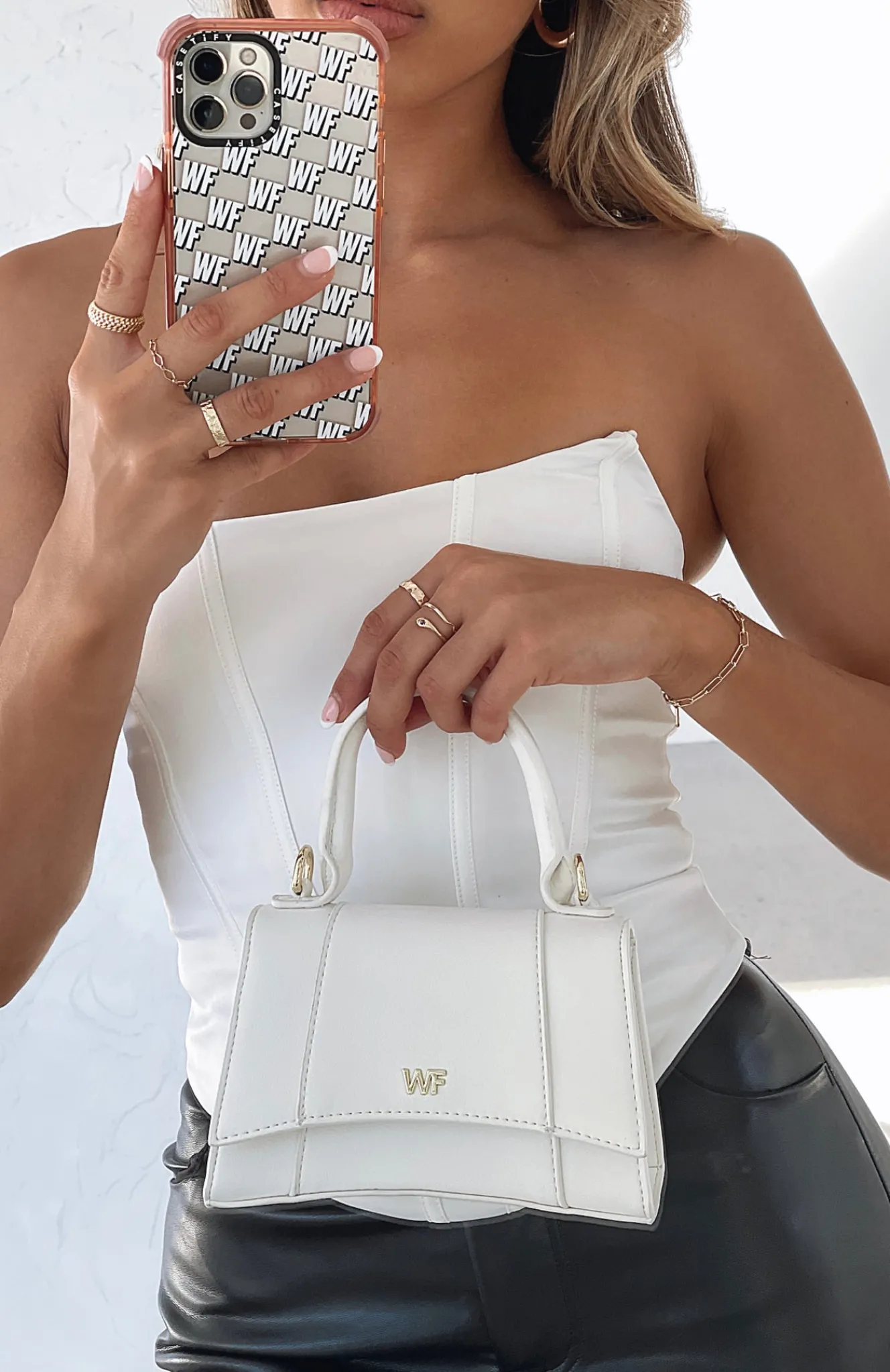 Bags | White Fox Boutique Sapphire Mini Bag white