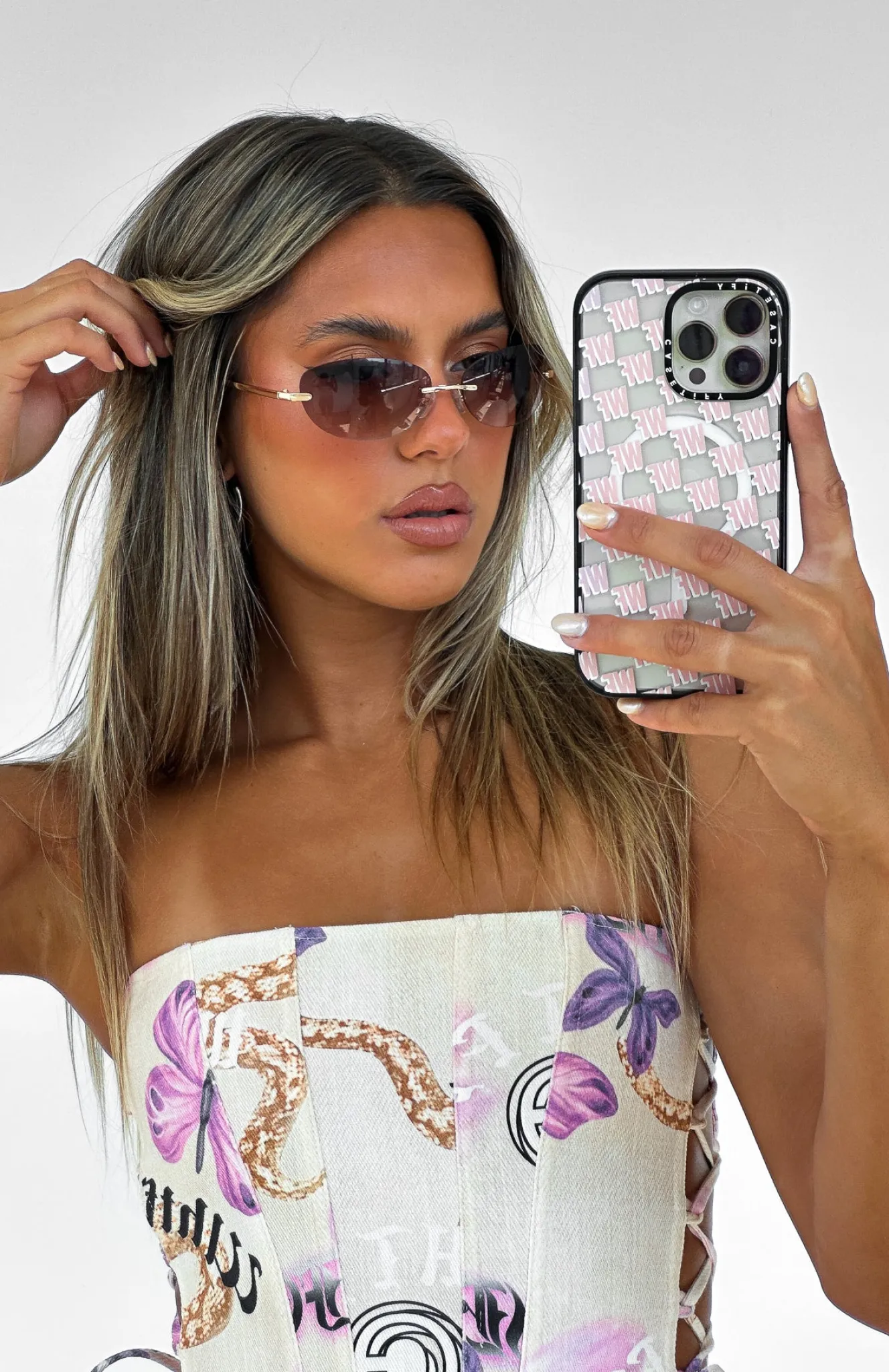 Sunglasses | White Fox Boutique Sarah Sunglasses Gold/Chocolate Fade brown