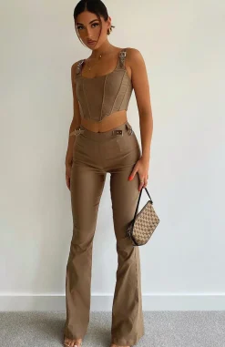 Pants | White Fox Boutique Satisfy Me Pants Mocha brown