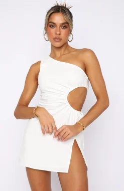 Restocked | White Fox Boutique Say It Now Mini Dress white
