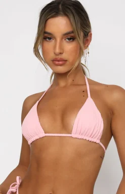 Bikini Tops | White Fox Boutique Sea Breeze Bikini Top Fairy Floss Rib pink