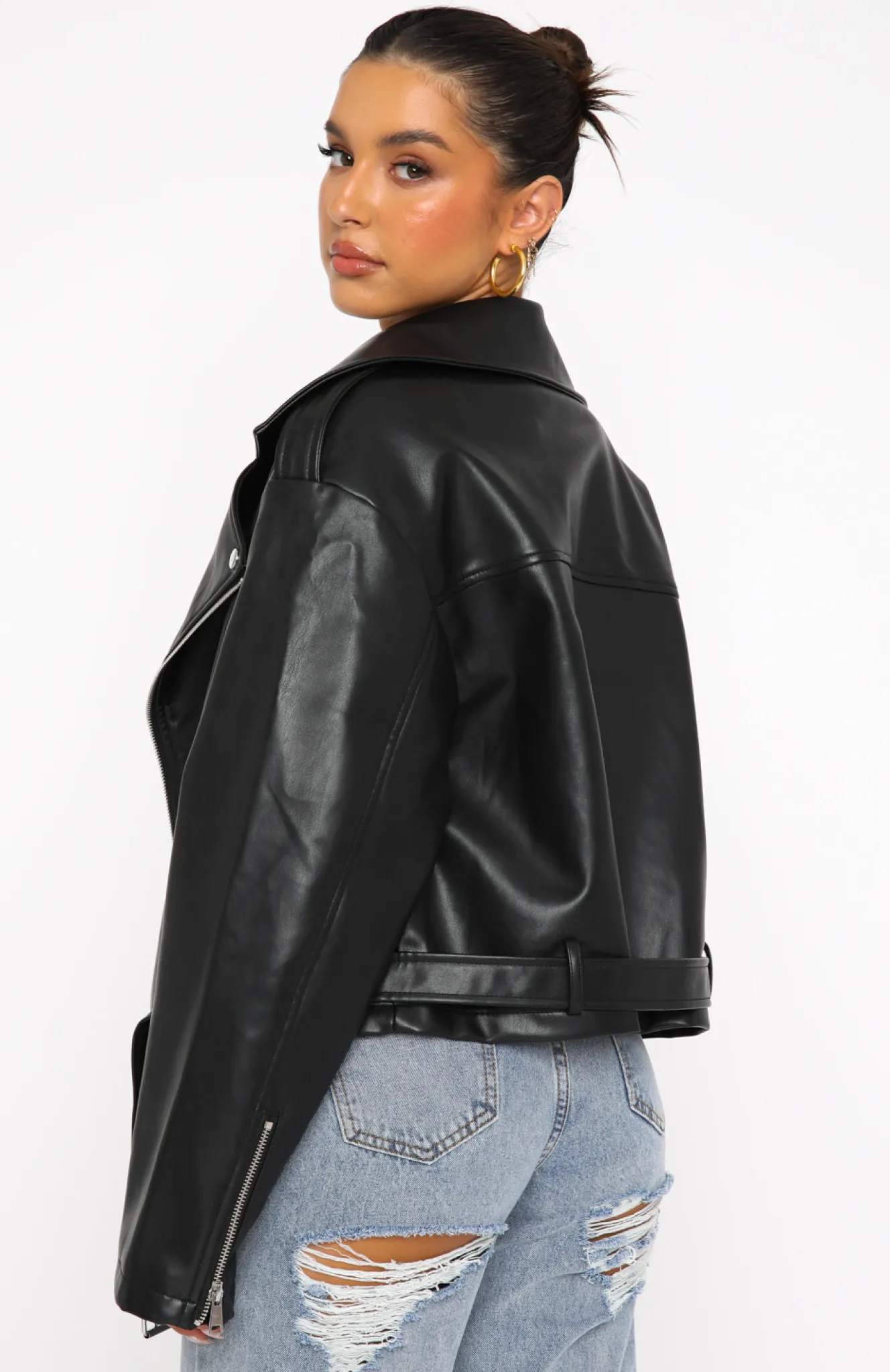 Jackets & Blazers | White Fox Boutique Seal The Deal PU Biker Jacket black
