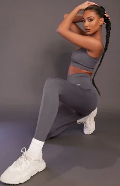 Leggings | White Fox Boutique Seamless High Waisted Leggings Shadow grey