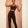 Leggings | White Fox Boutique Seamless High Waisted Leggings Chocolate brown