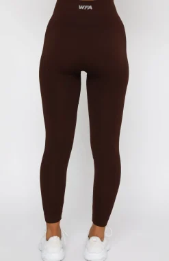 Leggings | White Fox Boutique Seamless High Waisted Leggings Chocolate brown