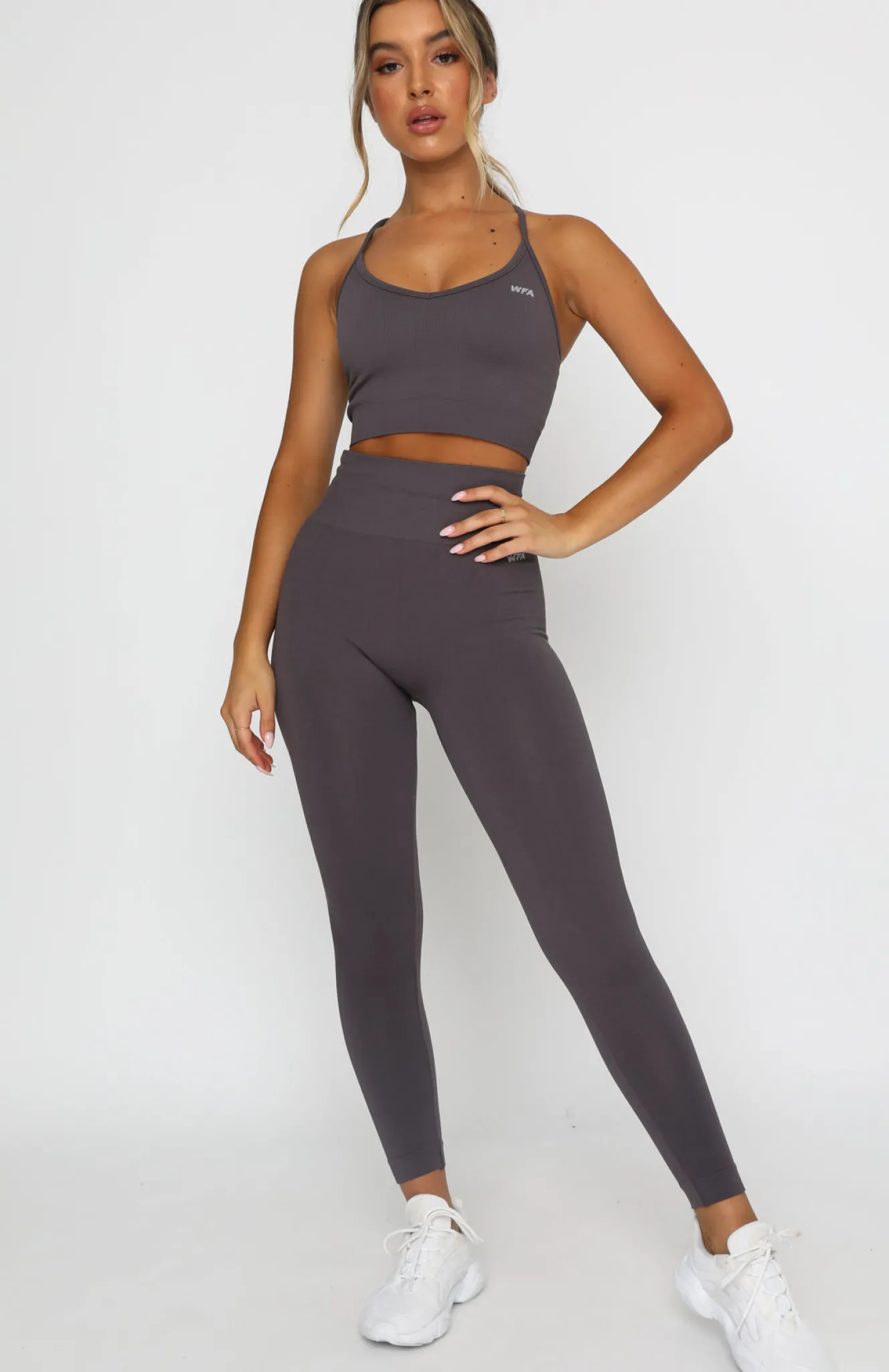 Leggings | White Fox Boutique Seamless High Waisted Leggings Shadow grey