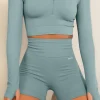 Shorts | White Fox Boutique Seamless High Waisted Shorts Sage green