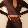 Shorts | White Fox Boutique Seamless High Waisted Shorts Chocolate brown