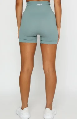 Shorts | White Fox Boutique Seamless High Waisted Shorts Sage green