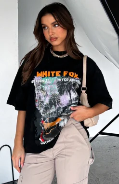 Shirts & Blouses | White Fox Boutique Season 13 Oversized Tee Acid Wash black