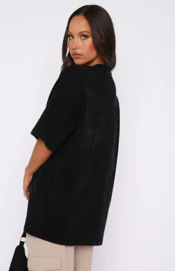 Shirts & Blouses | White Fox Boutique Season 13 Oversized Tee Acid Wash black