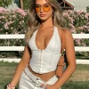 Shirts & Blouses | White Fox Boutique Secret Identity Bustier Off white