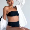 Shirts & Blouses | White Fox Boutique Secrets Out Mesh Bandeau Crop black